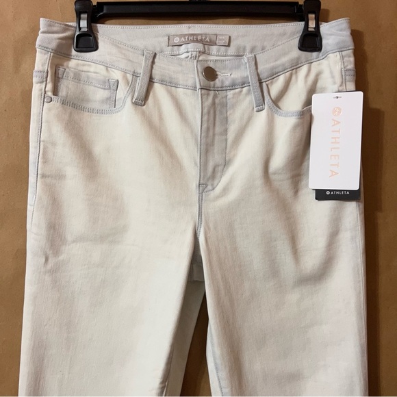 Athleta | NWT Sculptek Skinny Jeans Biscayne Wash Stretch Denim Size 10 Tall - Picture 2 of 11